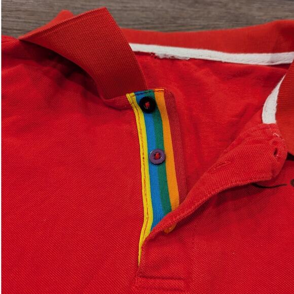 vintage Y2K Ed Hardy by Christian Audigan Red Embroidered Polo Men's XXL - Picture 6 of 10